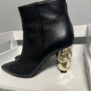 White House black market heeled booties